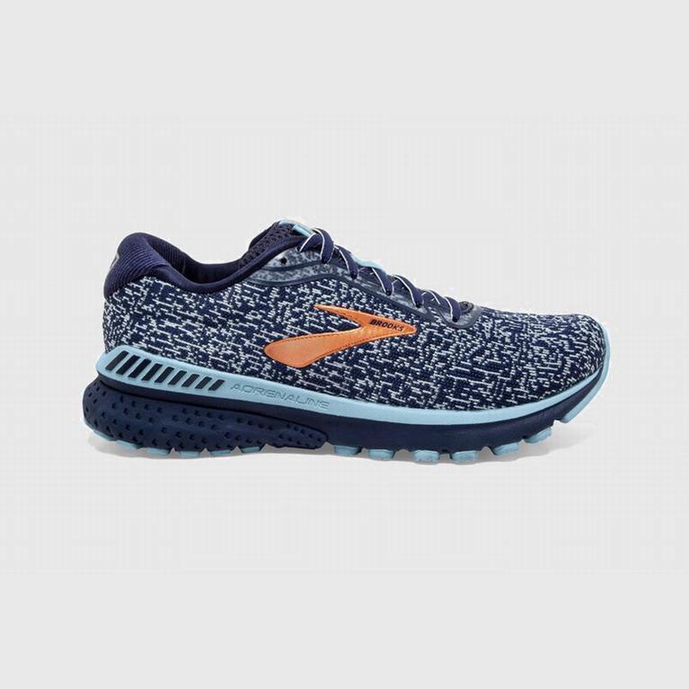 Brooks Adrenaline Gts 20 Womens Road Running Shoes - Navy/Copper - Philippines (963081XWJ)